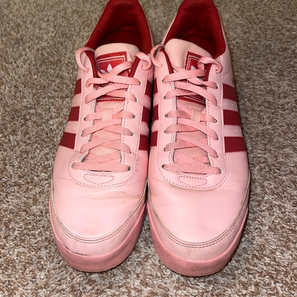 Adidas Women's Pink and Red Sneakers